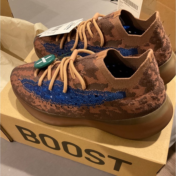 🆕YEEZY BOOST 380 AZURE SIZE 9 MENS NWT - Picture 10 of 12